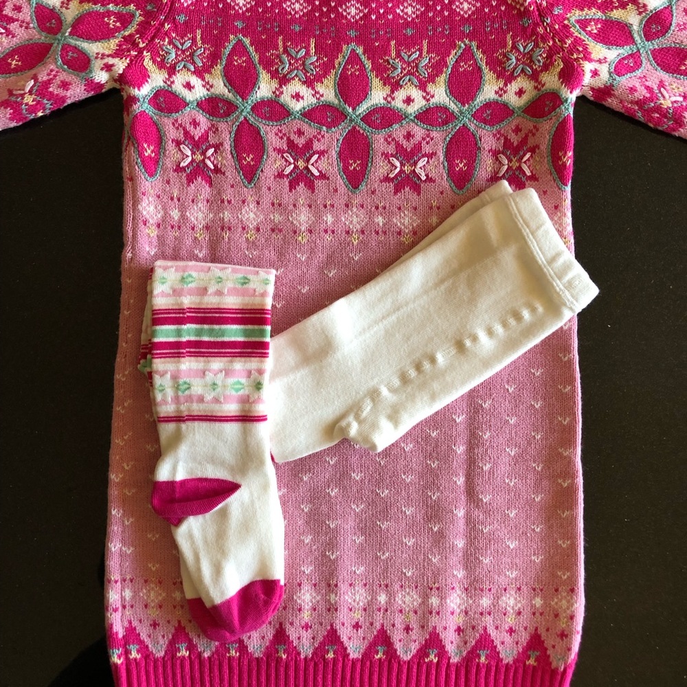 NWOT ‘Shrinking Violet’ sweater top with tights